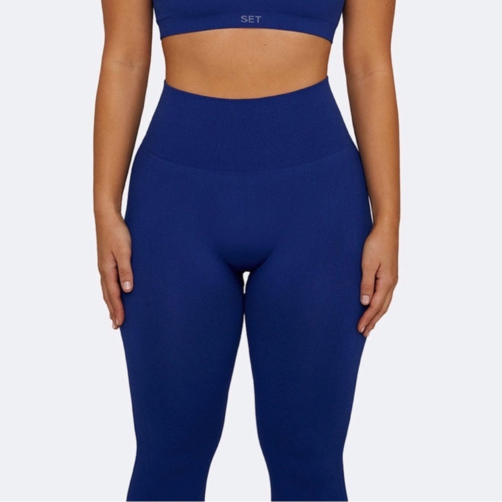 SET Active Sculptflex Compression Dark Blue Leggings - M